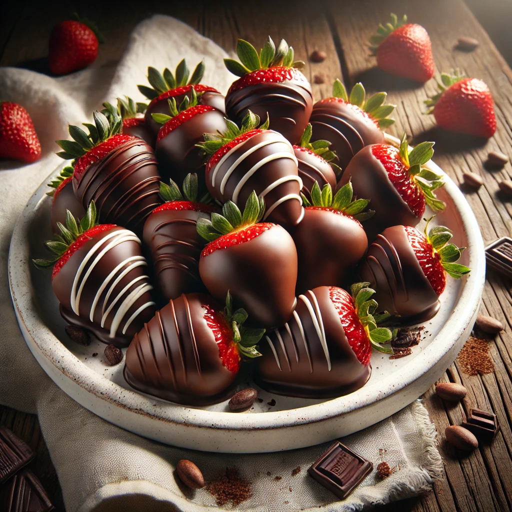 Chocolate-dipped strawberries