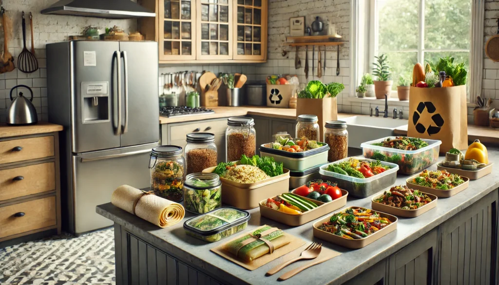 Fresh Ingredients Being Prepared for Meal Prep