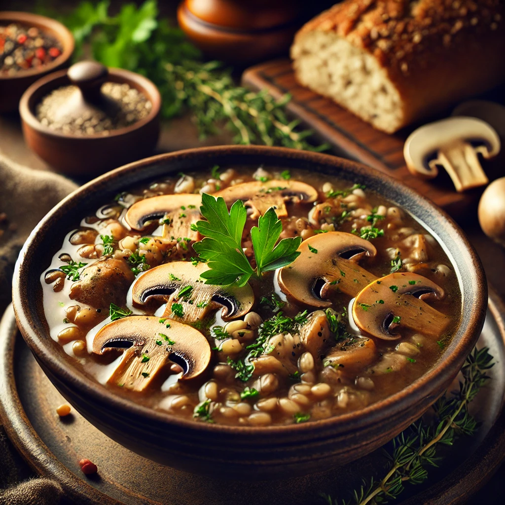 Hearty Mushroom Barley Soup