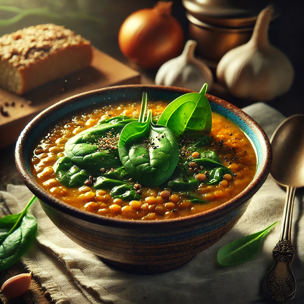 Lentil and Spinach Soup