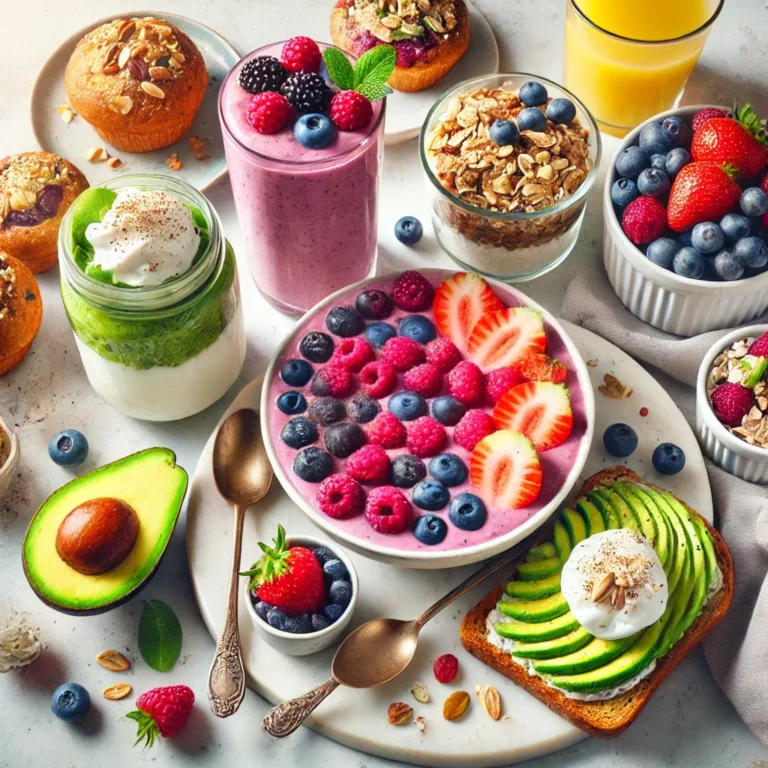 healthy breakfast spread