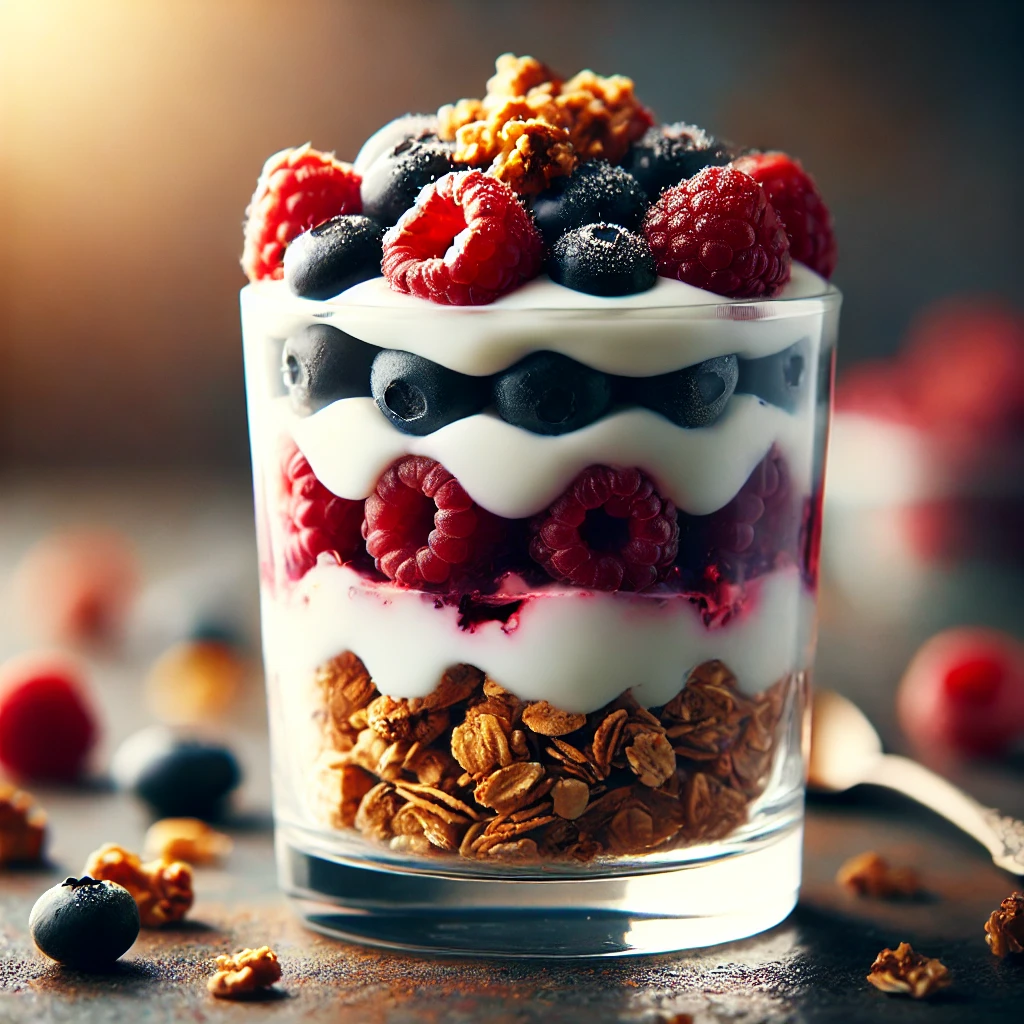 healthy desert Greek yogurt parfait