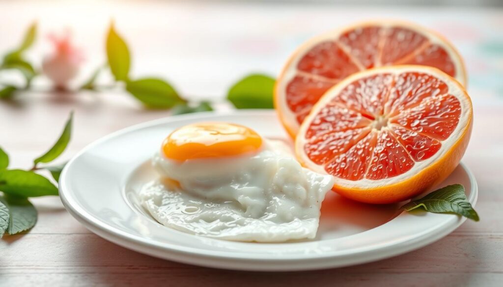 Egg and Grapefruit